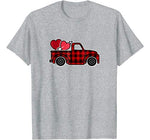 Buffalo Plaid Heart Shirt Valentine’s Day Buffalo Truck Tee