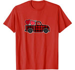 Buffalo Plaid Heart Shirt Valentine’s Day Buffalo Truck Tee