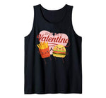 Burger and Fries Gift Funny Be My Valentine Tank Top