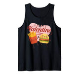 Burger and Fries Gift Funny Be My Valentine Tank Top