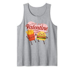 Burger and Fries Gift Funny Be My Valentine Tank Top