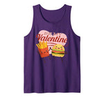 Burger and Fries Gift Funny Be My Valentine Tank Top