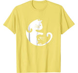 Cat Yin Yang Peace Loving Interconnected T-Shirt