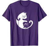 Cat Yin Yang Peace Loving Interconnected T-Shirt