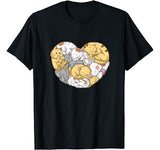 Cats Couple Heart Shape Kawaii Kitten Cat Valentines Day T-Shirt