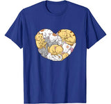 Cats Couple Heart Shape Kawaii Kitten Cat Valentines Day T-Shirt