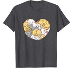 Cats Couple Heart Shape Kawaii Kitten Cat Valentines Day T-Shirt