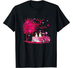 Cavalier King Charles Spaniel Couple Truck Valentine’s day T-Shirt
