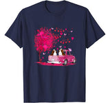 Cavalier King Charles Spaniel Couple Truck Valentine’s day T-Shirt