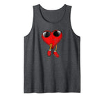 Cool Heart Sunglasses Cool Retro Valentines Day Gift Tank Top