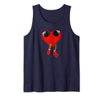 Cool Heart Sunglasses Cool Retro Valentines Day Gift Tank Top
