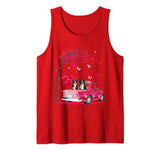 Couple Bernese Mountain Dog Truck Valentine’s Day Tank Top