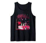 Couple Bernese Mountain Dog Truck Valentine’s Day Tank Top