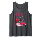 Couple Bernese Mountain Dog Truck Valentine’s Day Tank Top
