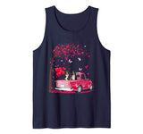 Couple Bernese Mountain Dog Truck Valentine’s Day Tank Top