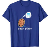 Couples Matching Cookie And Milk Valentine Gift T-shirt