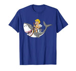 Cupid Riding Shark Valentine’s Day Funny Boys Girls Kids T-Shirt