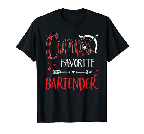Cupid’s Favorite Bartender Valentine’s day Gift T-Shirt