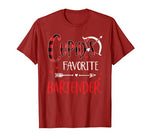 Cupid’s Favorite Bartender Valentine’s day Gift T-Shirt