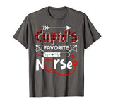 Cupid’s Favorite Nurse Valentine Day Nursing Medical Tee T-Shirt