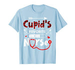 Cupid’s Favorite Nurse Valentine Day Nursing Medical Tee T-Shirt