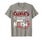 Cupid’s Favorite Nurse Valentine Day Nursing Medical Tee T-Shirt