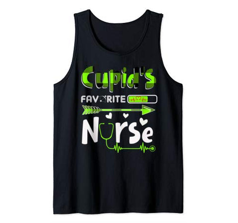 Cupid’s Favorite Nurse Valentine Day Tank Top