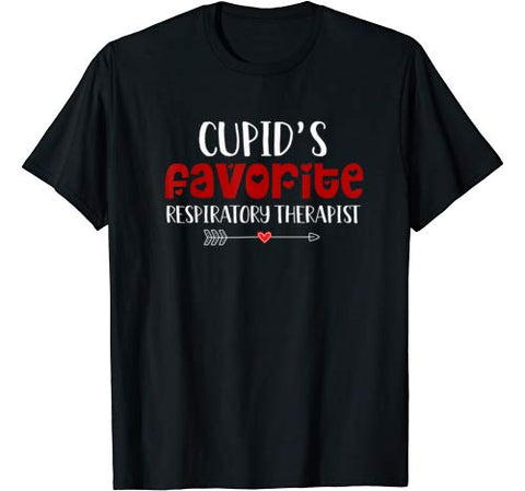 Cupid’s Favorite Respiratory Therapist Valentine’s Day Gifts T-Shirt