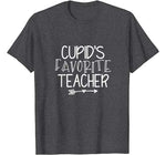 Cupids Favorite Teacher T-Shirt Valentines Day School Tee