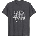 Cupids Favorite Teacher T-Shirt Valentines Day School Tee