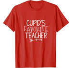 Cupids Favorite Teacher T-Shirt Valentines Day School Tee