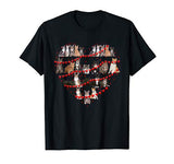 Cute Cat Valentine Heart Ornament Decor Valentines Day Gift T-Shirt