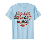 Cute Cat Valentine Heart Ornament Decor Valentines Day Gift T-Shirt