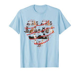 Cute Cat Valentine Heart Ornament Decor Valentines Day Gift T-Shirt