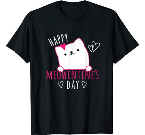 Cute Cat Valentines Day Shirt for Girls Kitty Quote Tshirt