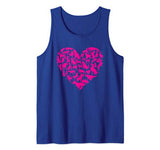 Cute Dog Heart Shirt Pet Owner Gift Idea Funny Dog Valentine Tank Top