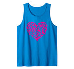 Cute Dog Heart Shirt Pet Owner Gift Idea Funny Dog Valentine Tank Top