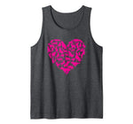 Cute Dog Heart Shirt Pet Owner Gift Idea Funny Dog Valentine Tank Top