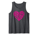 Cute Dog Heart Shirt Pet Owner Gift Idea Funny Dog Valentine Tank Top