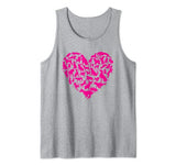 Cute Dog Heart Shirt Pet Owner Gift Idea Funny Dog Valentine Tank Top