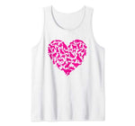 Cute Dog Heart Shirt Pet Owner Gift Idea Funny Dog Valentine Tank Top
