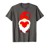 Cute Gnome Holding Red Heart Love Happy Valentine’s Day Gift T-Shirt