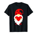 Cute Gnome Holding Red Heart Love Happy Valentine’s Day Gift T-Shirt