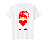 Cute Gnome Holding Red Heart Love Happy Valentine’s Day Gift T-Shirt