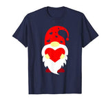 Cute Gnome Holding Red Heart Love Happy Valentine’s Day Gift T-Shirt