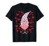 Cute Gnomes Hearts Valentines Gift Couple & Crush Matching T-Shirt