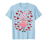 Cute Gnomes Hearts Valentines Gift Couple & Crush Matching T-Shirt