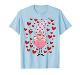 Cute Gnomes Hearts Valentines Gift Couple & Crush Matching T-Shirt