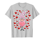 Cute Gnomes Hearts Valentines Gift Couple & Crush Matching T-Shirt