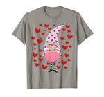 Cute Gnomes Hearts Valentines Gift Couple & Crush Matching T-Shirt